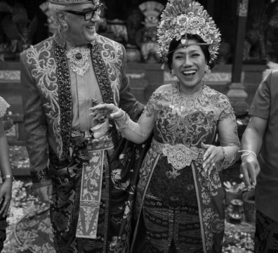 Yuni & Herbert black and white