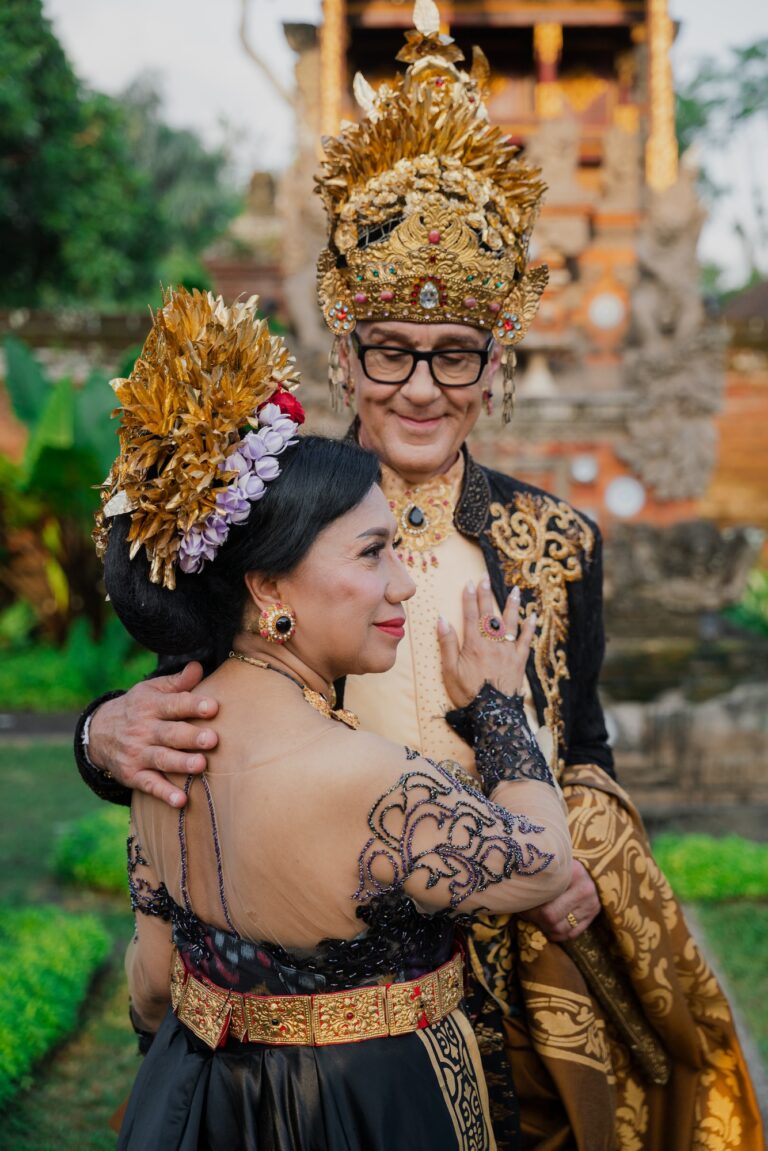 Yuni & Herbert Fotoshoot bei dem Tempel